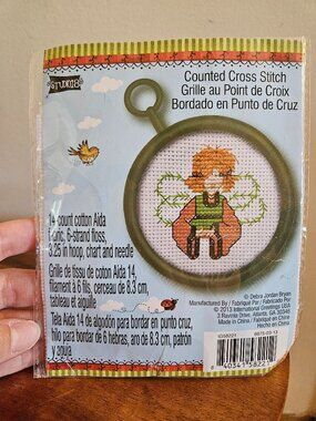 Vintage Country Angel Counted Cross-stitch Kit